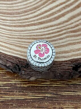 Pandora St Thomas, VI Exclusive Bead Charm S925 Silver Charm